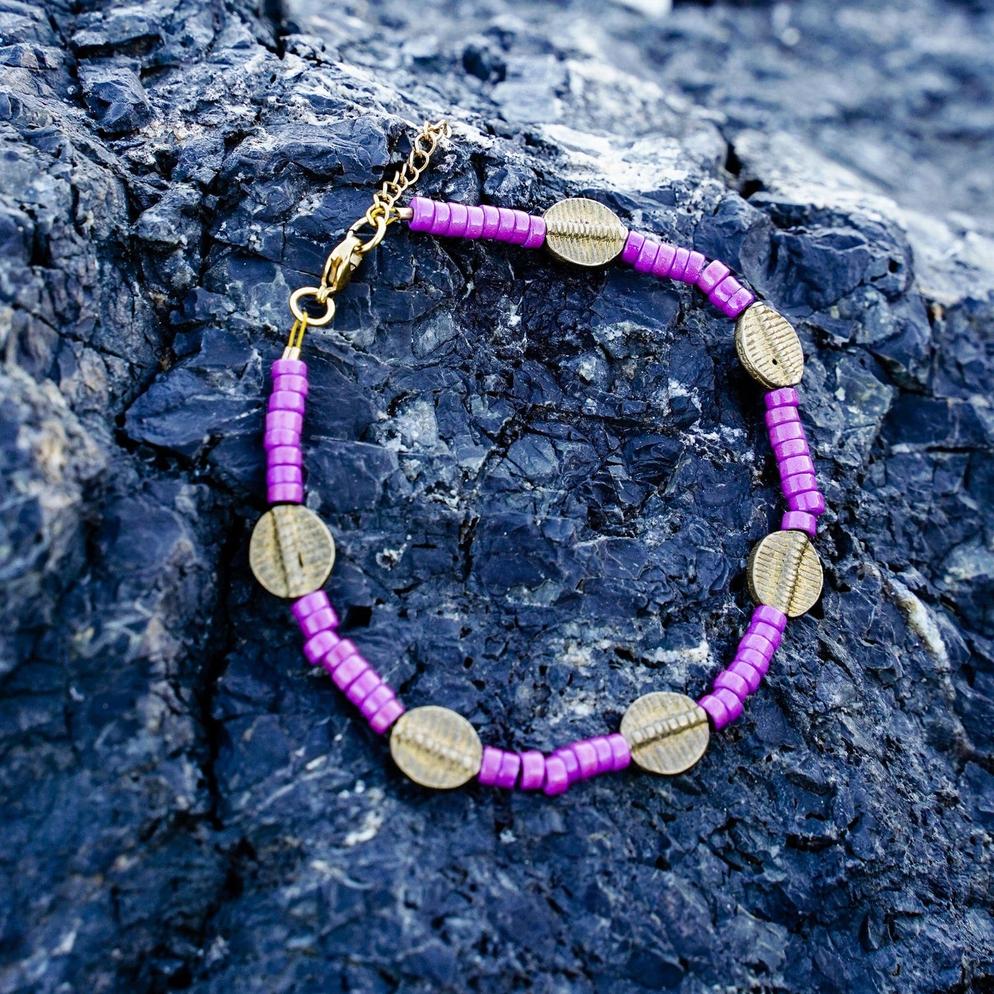 Purple Candies Anklet