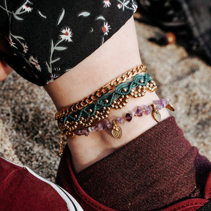 Lilac Anklet