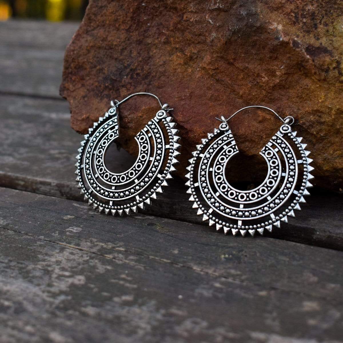 Ethnic earrings Crescent Earrings